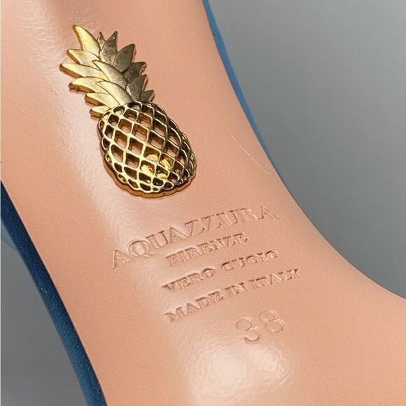 Aquazzura Gatsby Crystal-Embellished Slingback pumps size 38 - Picture 15 of 15